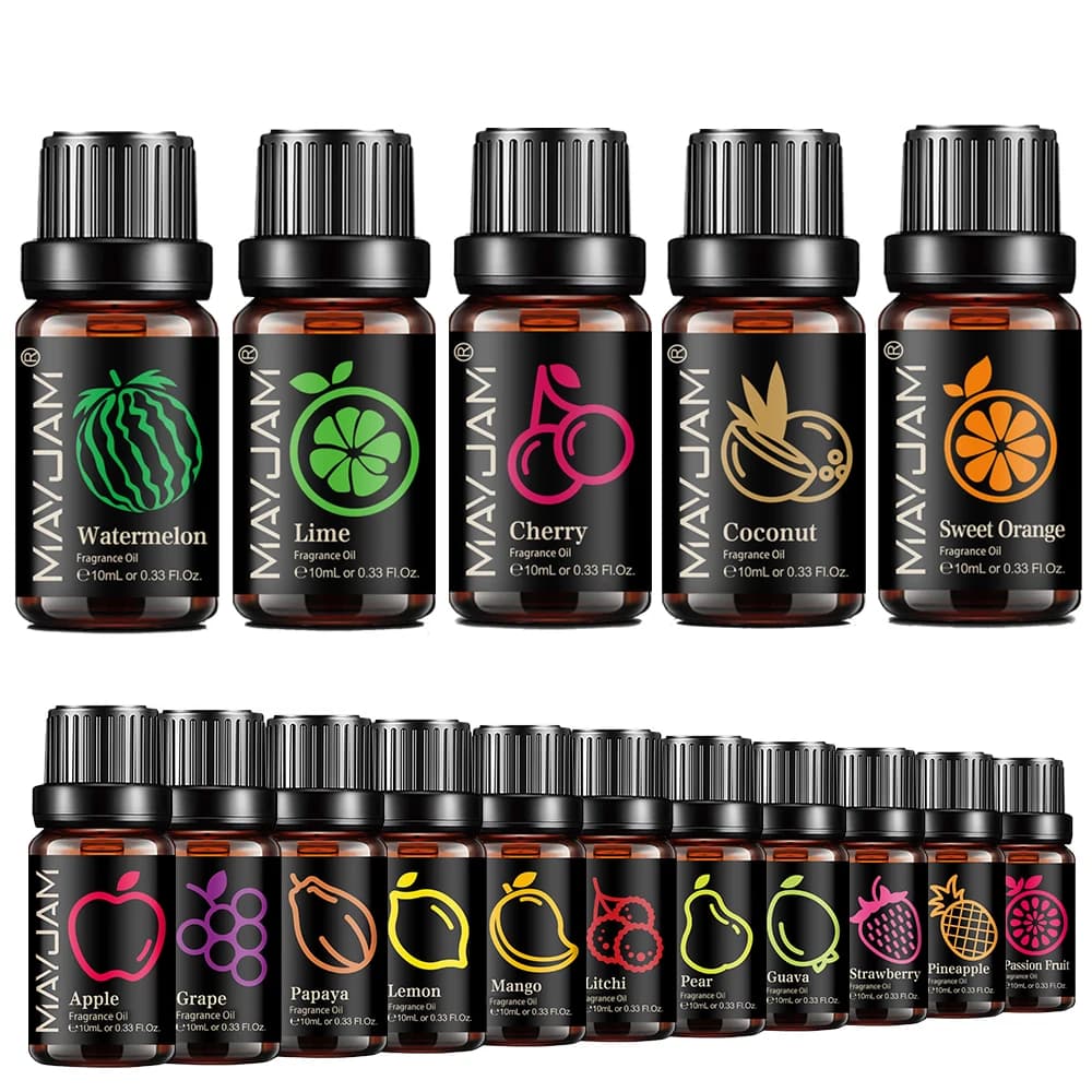 MAYJAM 10ML huile de parfum de fruits citron pomme mangue Passion fruits fraise pastèque cerise noix de coco citron Orange douce 1 pièces huile