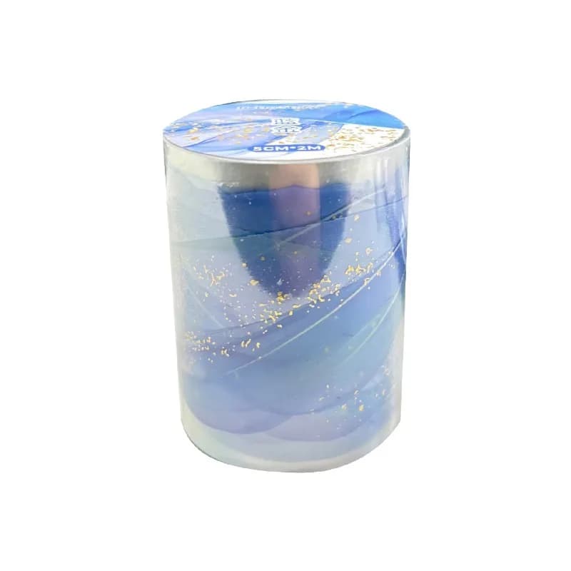 Rouleau de ruban adhésif en l'horloge doré pour scrapbooking, matériel décoratif pour manuel, boucle autocollante, fournitures d'artisanat, écriture, rétro, coupe 50mm x 2m, 1 pièce