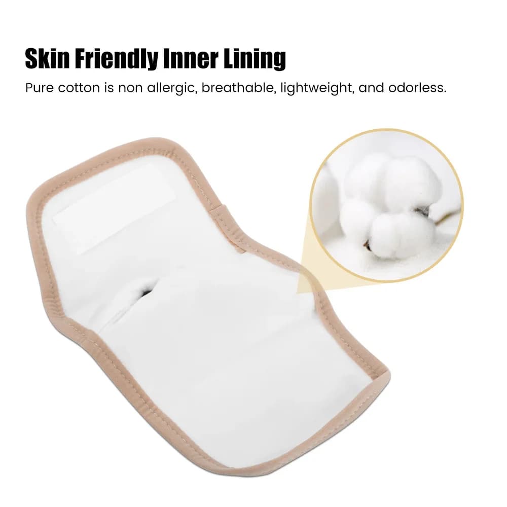 Pack d'huile de ricin pour les doigts, paquet d'huile de ricin pour poignets, tampons d'huile de ricin réutilisables en coton biologique pour la fissuration de l'arthrite