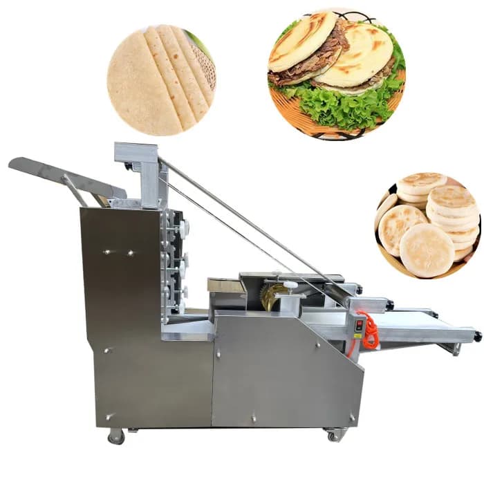 Machine de fabrication de tortilla Roti Chapati, Machine à pain arabe plate, ligne de Production automatique de Machine à pain Paratha Pita