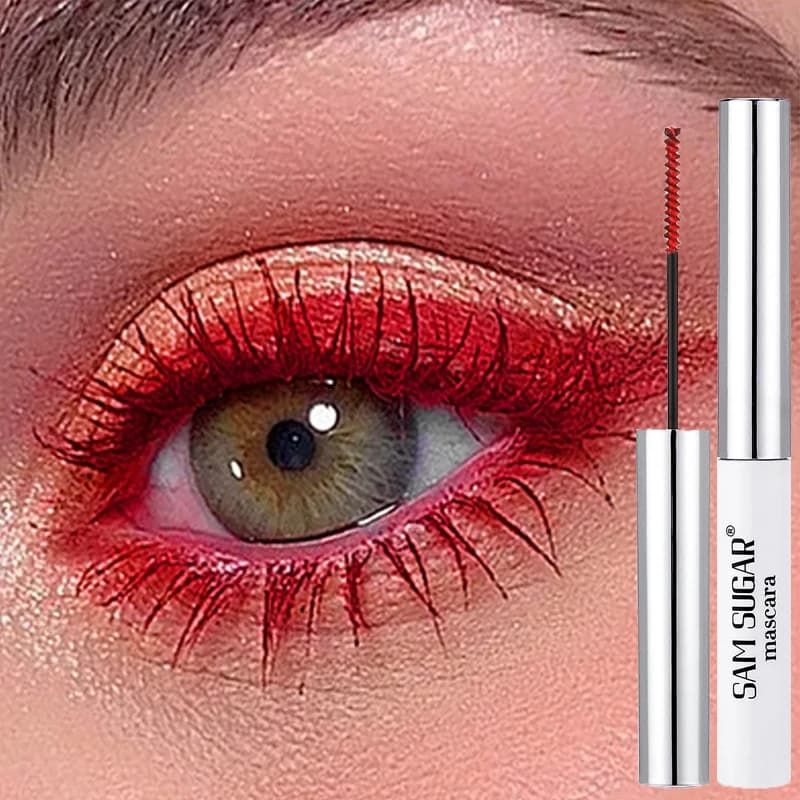 Mascara à friser coloré, brosse Fine, allonge les cils, épais, imperméable, bleu, naturel, vert, maquillage pour les yeux d'halloween