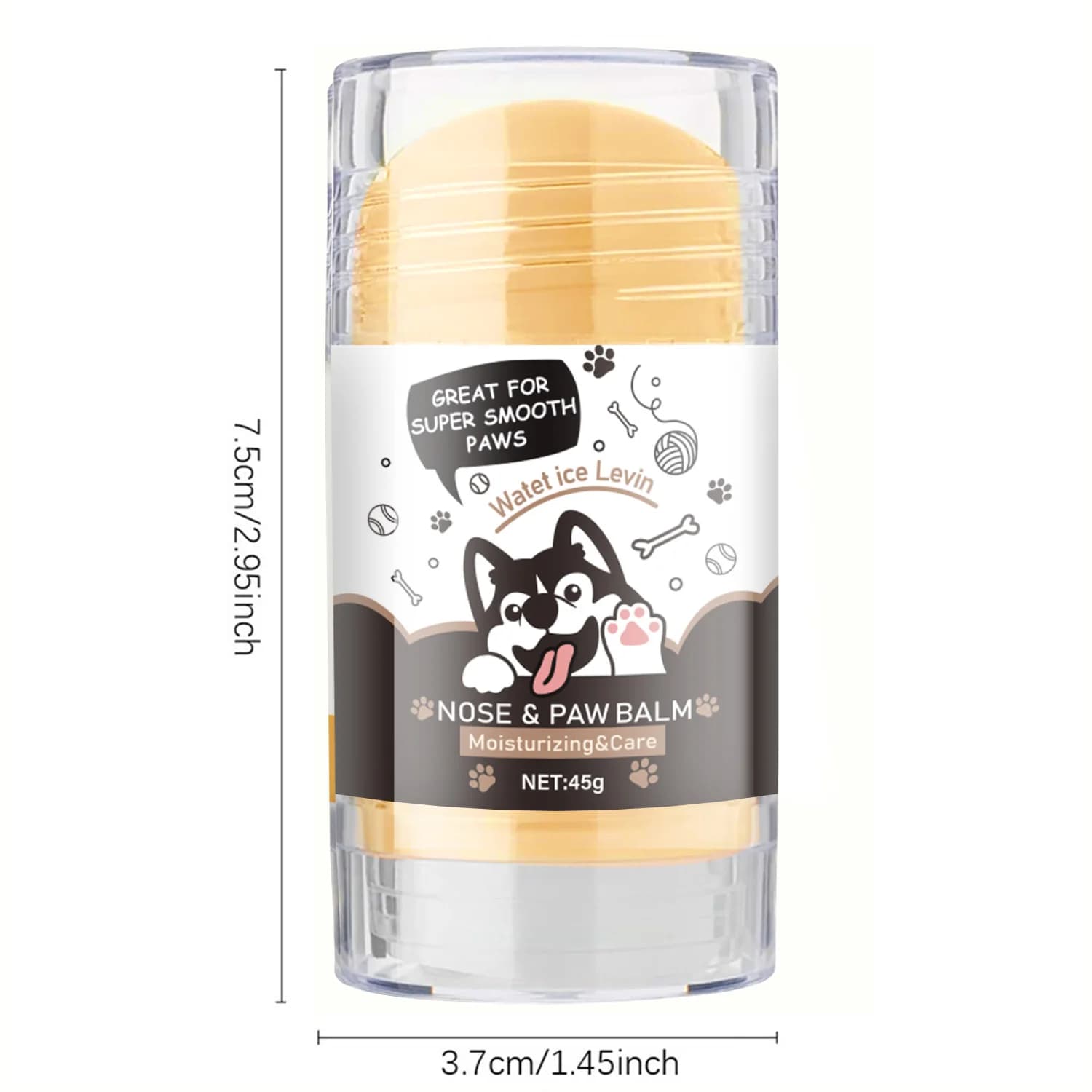Baume pour pattes de chien - Sucette à museau Lick Safe - Stimulation hydratante