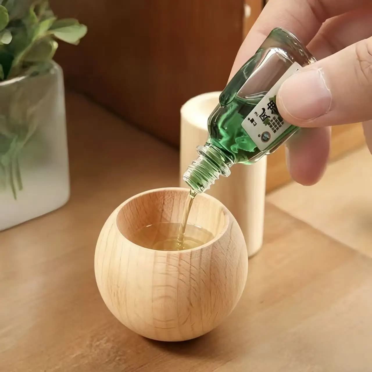 Diffuseur d'aromathérapie en bois naturel