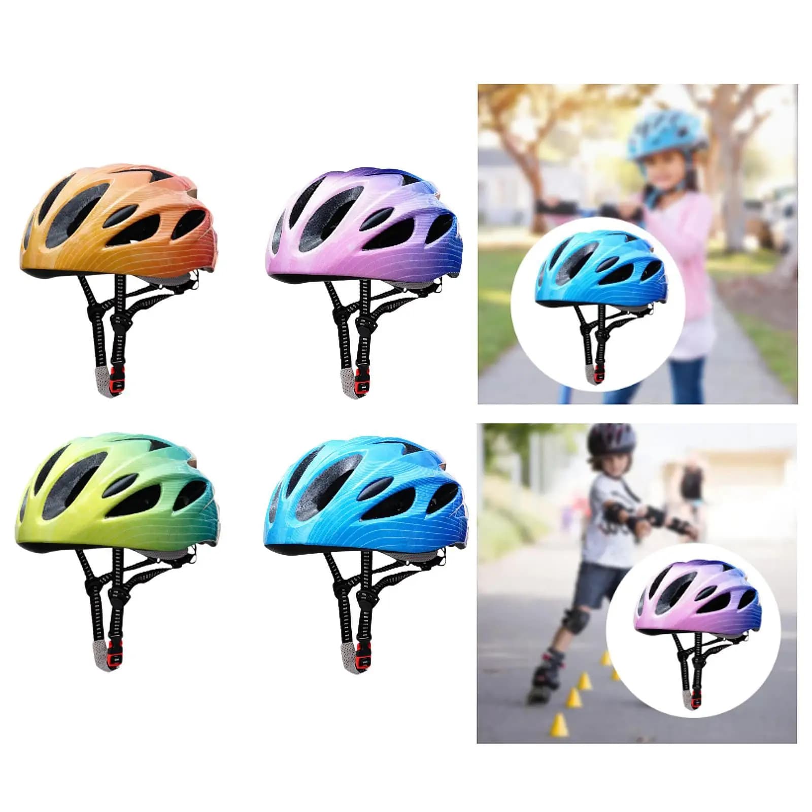 Casque de vélo pour enfants casque de vélo pour enfants pour l'équitation patinage à roulettes en plein air