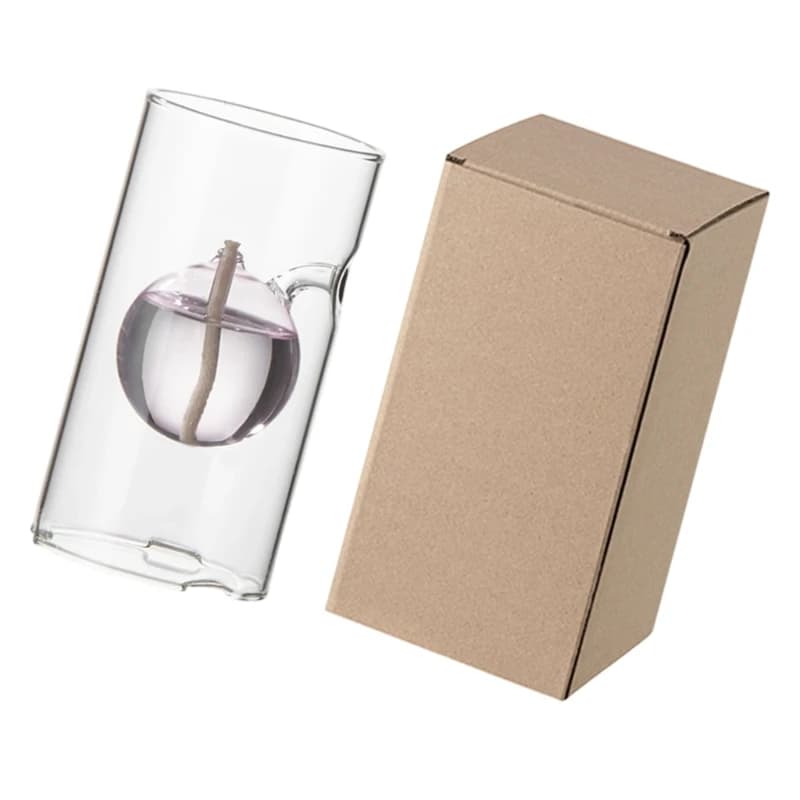 Bougeoirs Tornados, bougie liquide réutilisable, bougie à huile en verre rechargeable