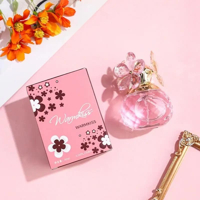 Parfum unisexe floral frais naturel 60 ml, Happiness Flower, eau de toilette longue durée