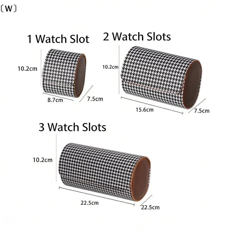 〔W〕〔W〕Étui de voyage pour montres avec 1/2/3 emplacements