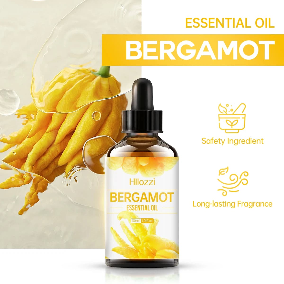 L'huile essentielle de bergamote est unique et attrayante, adaptée aux soins du corps et aux soins capillaires. Et peut également être utilisée dans un diffuseur.