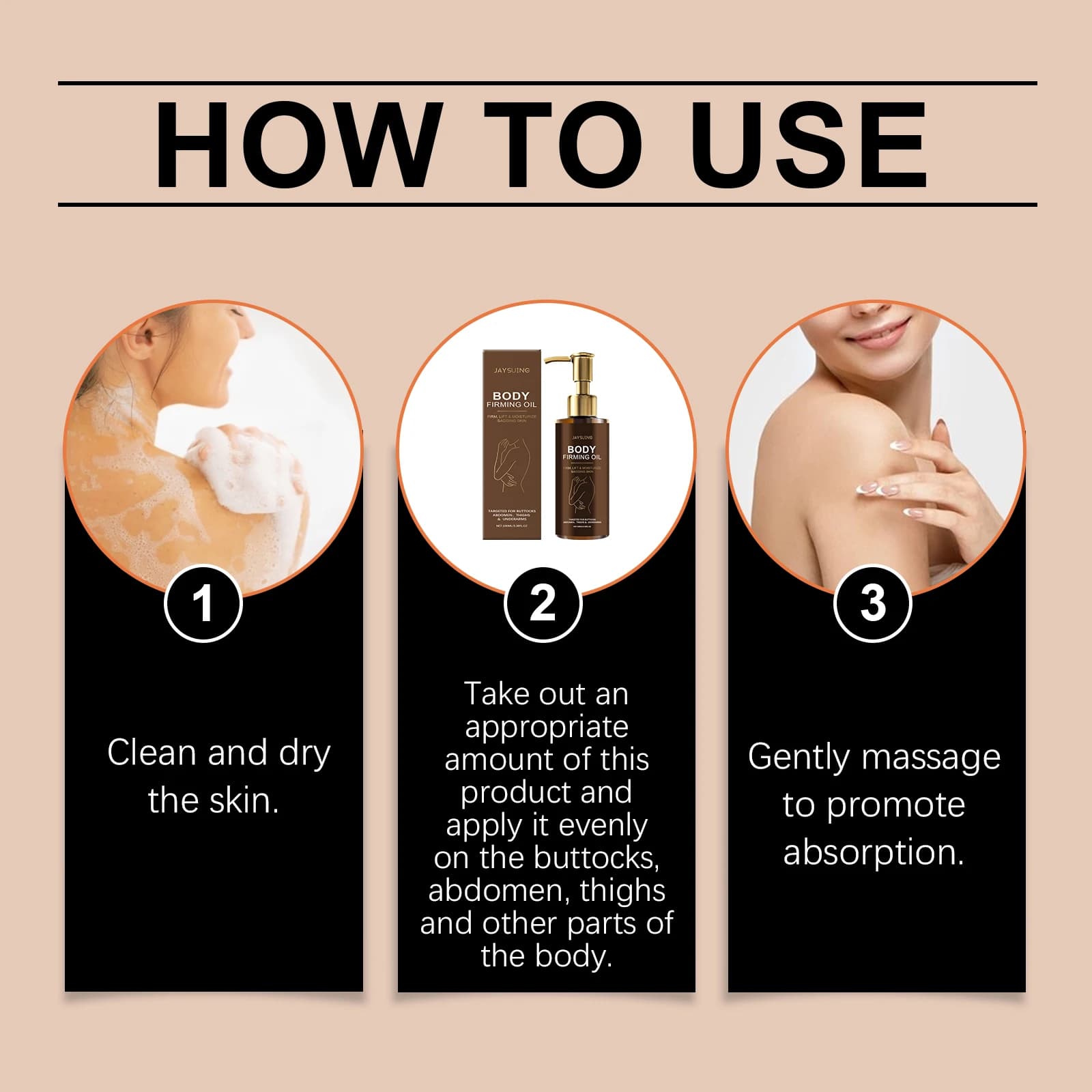 Huile corporelle raffermissante Anti-Cellulite hydratante, raffermissante pour la peau, Anti-âge pour le corps, rafraîchissante, raffermissante