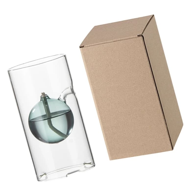 Bougeoirs Tornados, bougie liquide réutilisable, bougie à huile en verre rechargeable