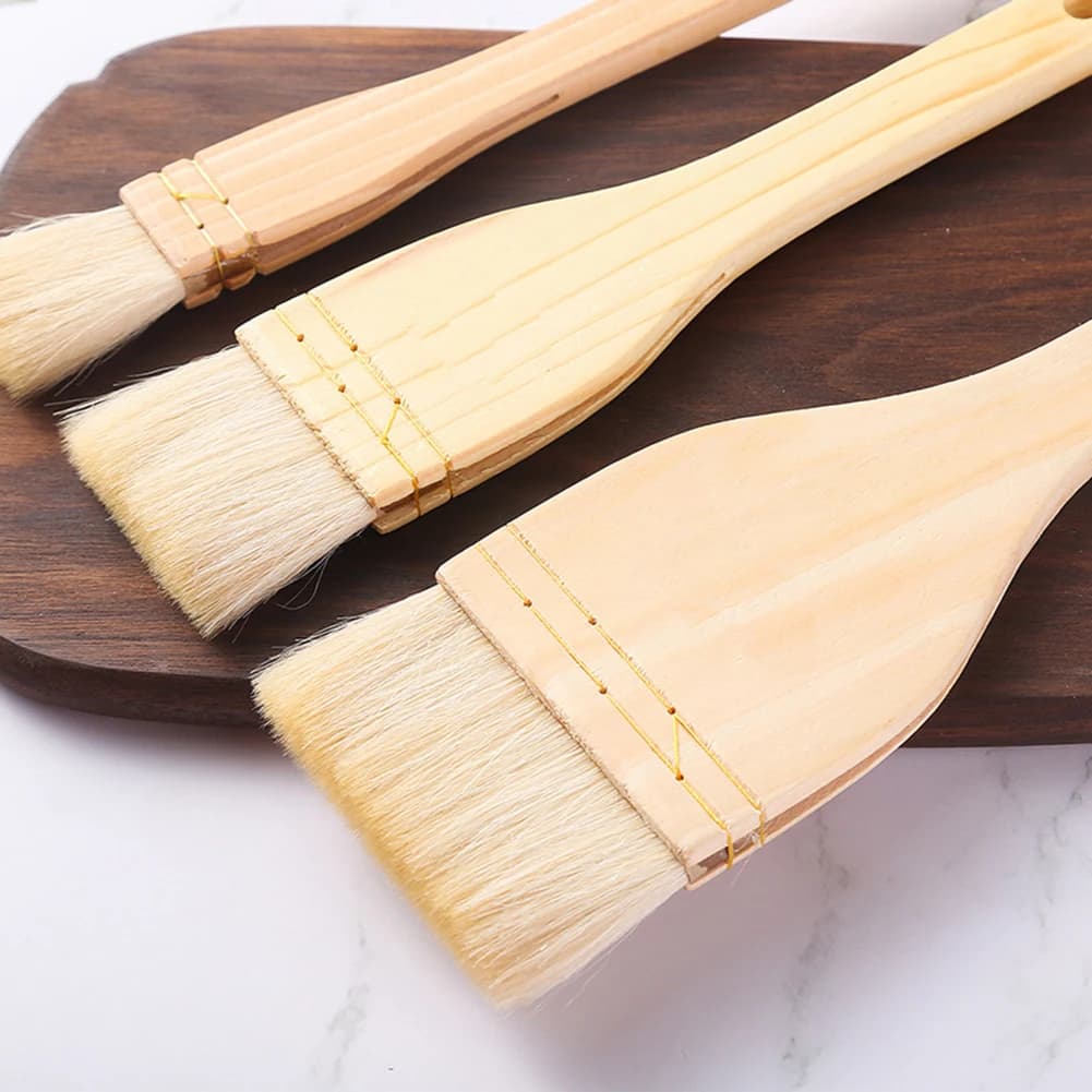 Brosses à huile de cuisine en bois