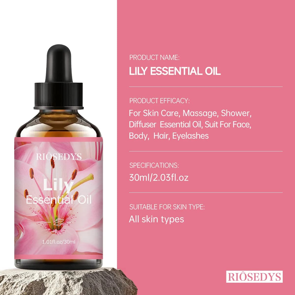 L'huile essentielle de lys, avec leur parfum floral délicat, convient à l'aromathérapie et au massage corporel.