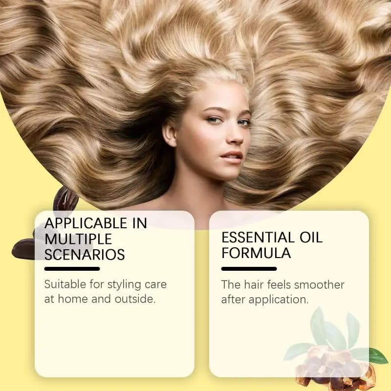 Huile capillaire lissante Hoegoa : Nourrit et lisse délicatement les cheveux