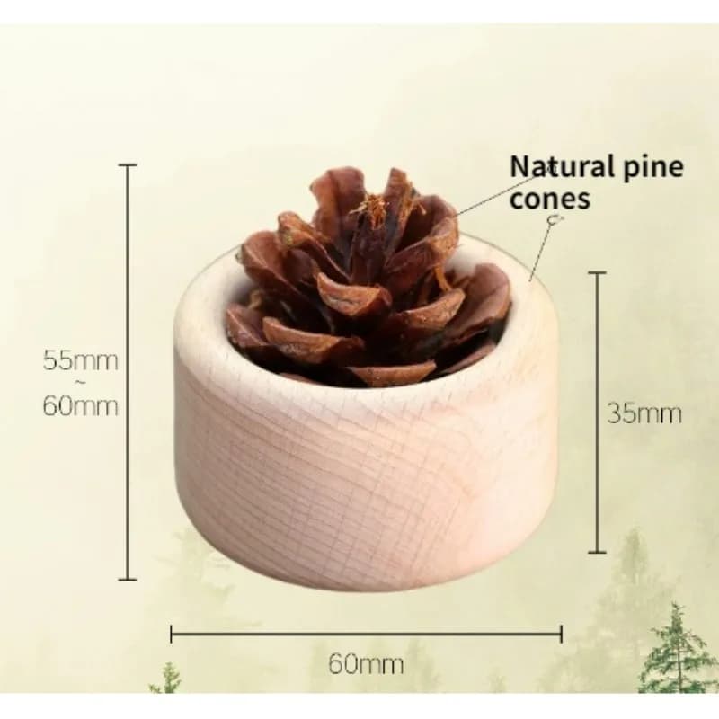 Diffuseur en bois pour huiles essentielles - Désodorisant de voiture, décoration d'aromathérapie, diffuseur de parfum en bois naturel, ornement de bureau