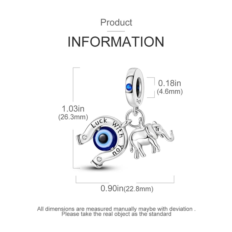 Breloques tendance en argent sterling 925, main de Dieu, œil du diable, perles pendentifs pour femmes, bracelets originaux 925, bijoux DIY, cadeau
