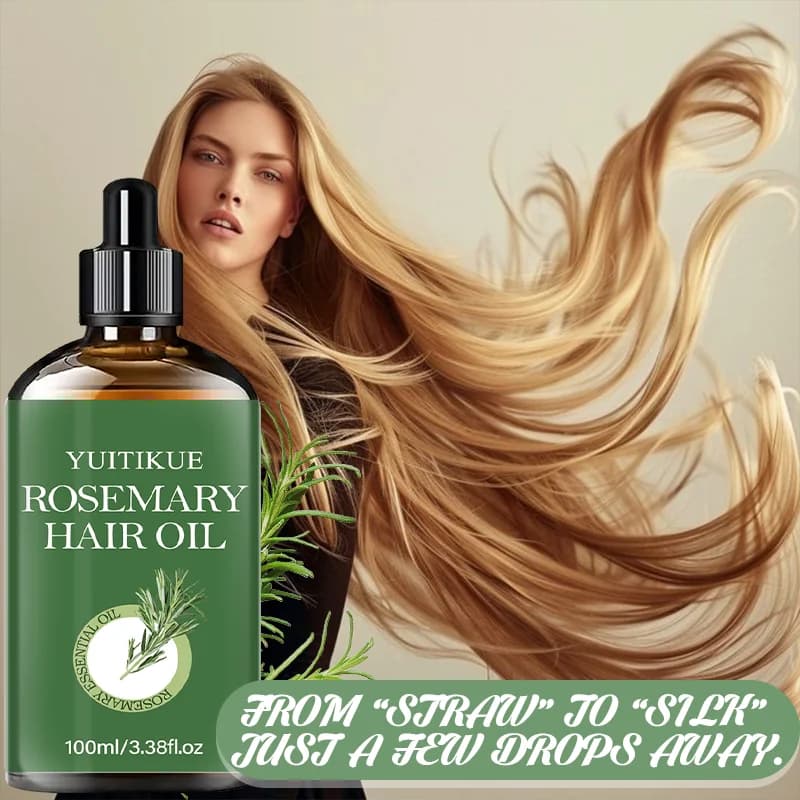 Huile capillaire à la  romarin YUITIKUE, 100 ml, huile essentielle naturelle pour le cuir chevelu et les soins capillaires, traitement nourrissant