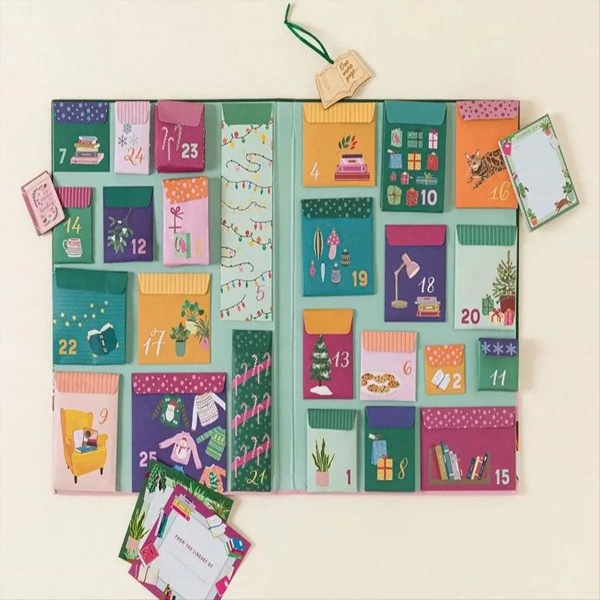 Cadeaux de Noël créatifs Calendrier de l'Avent pour les amateurs de livres Amoureux du livre