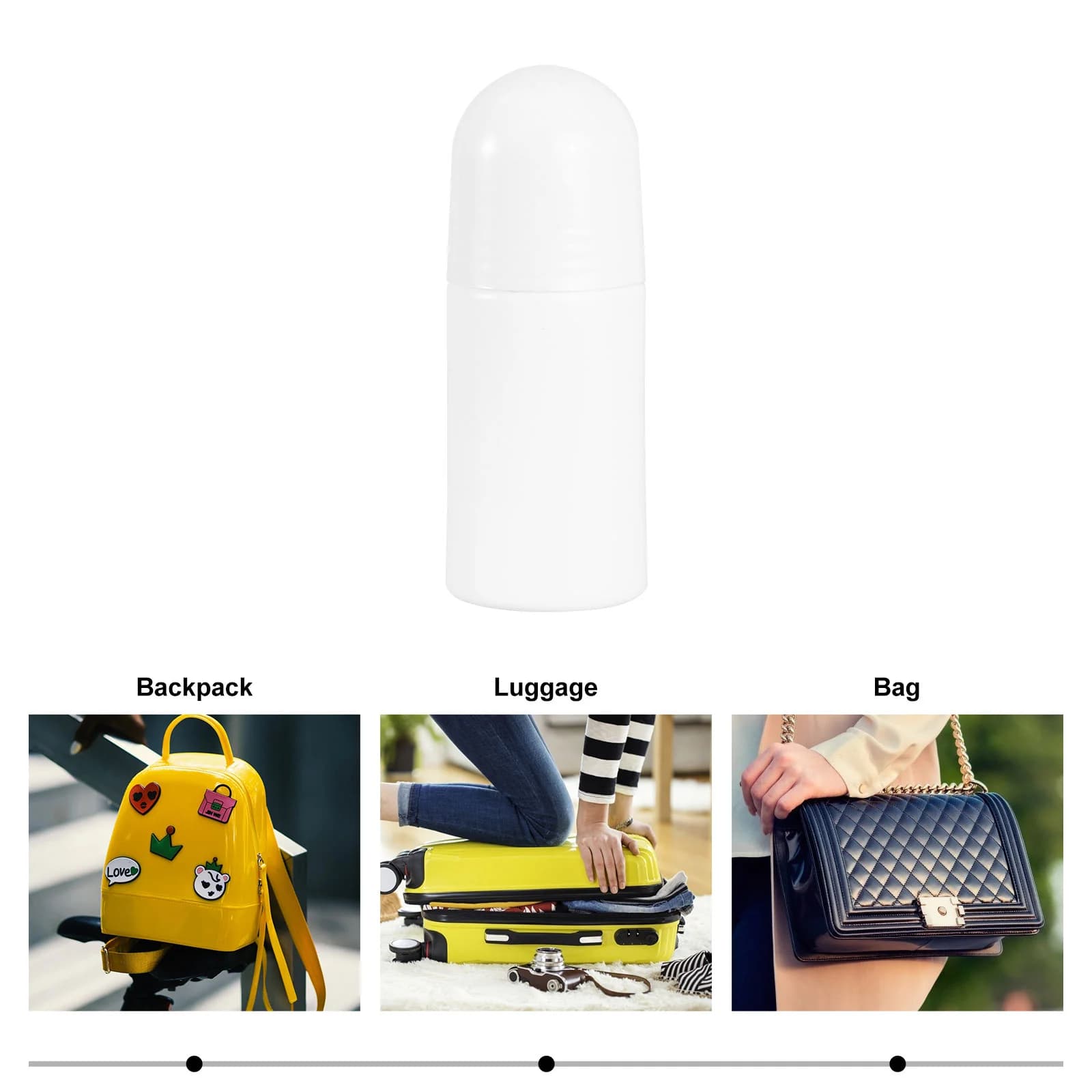 Bouteilles à roulettes portables de 50ML
