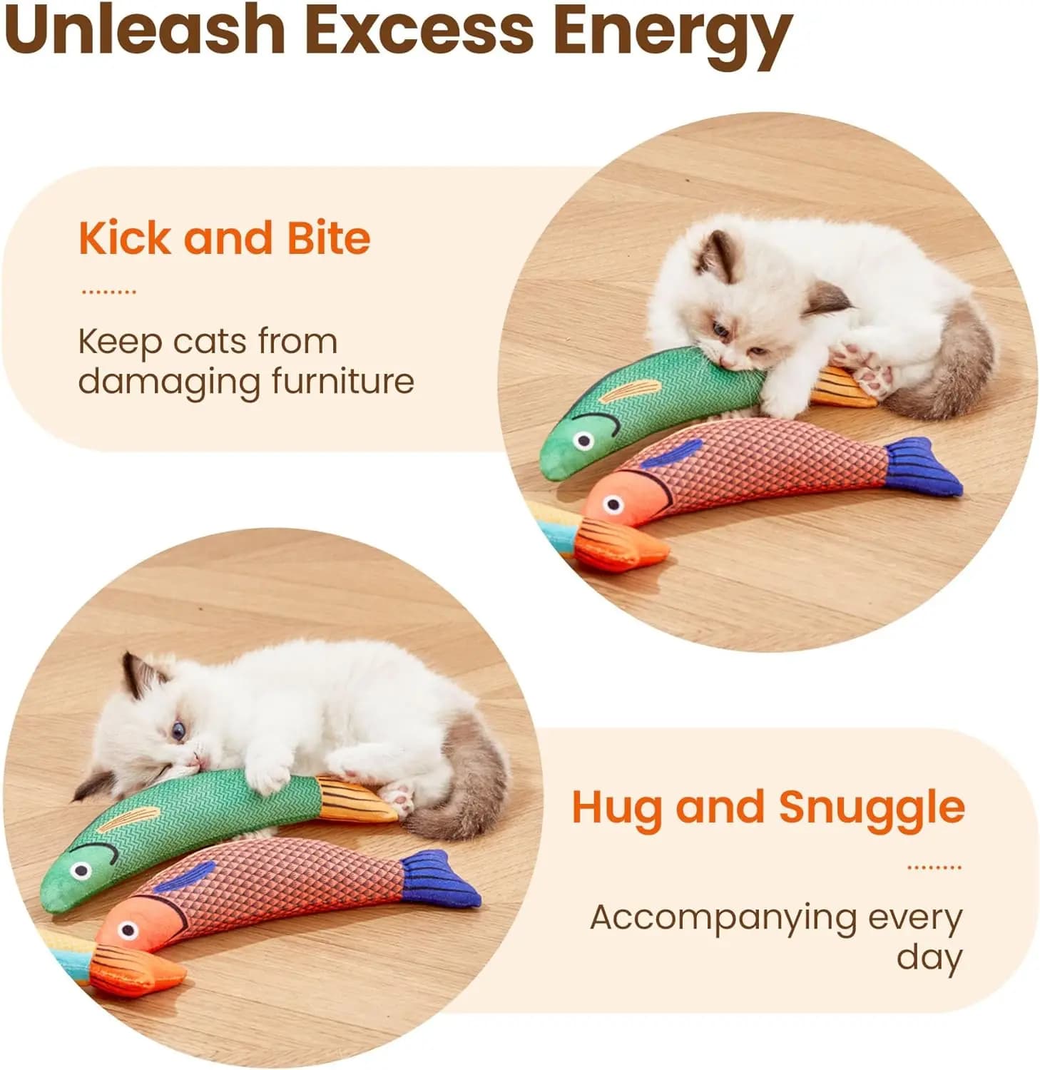 Jouets pour chat poisson