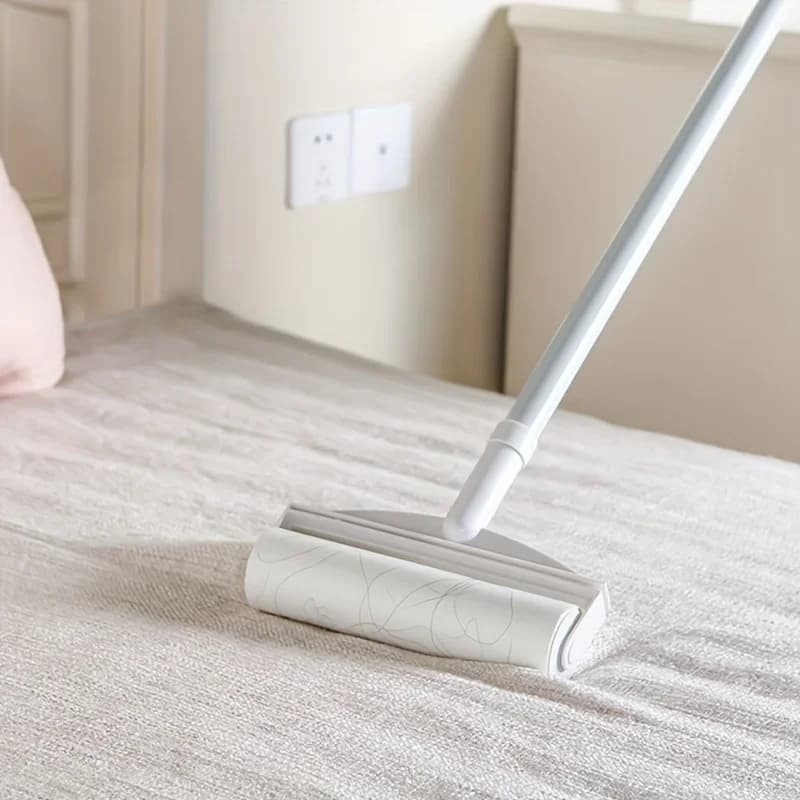 Rouleau en coton à Long manche, nettoyeur de tapis de canapé, grande brosse à déchirer adhésive, rouleau d'épilation pour animaux de compagnie, rouleau à peluches
