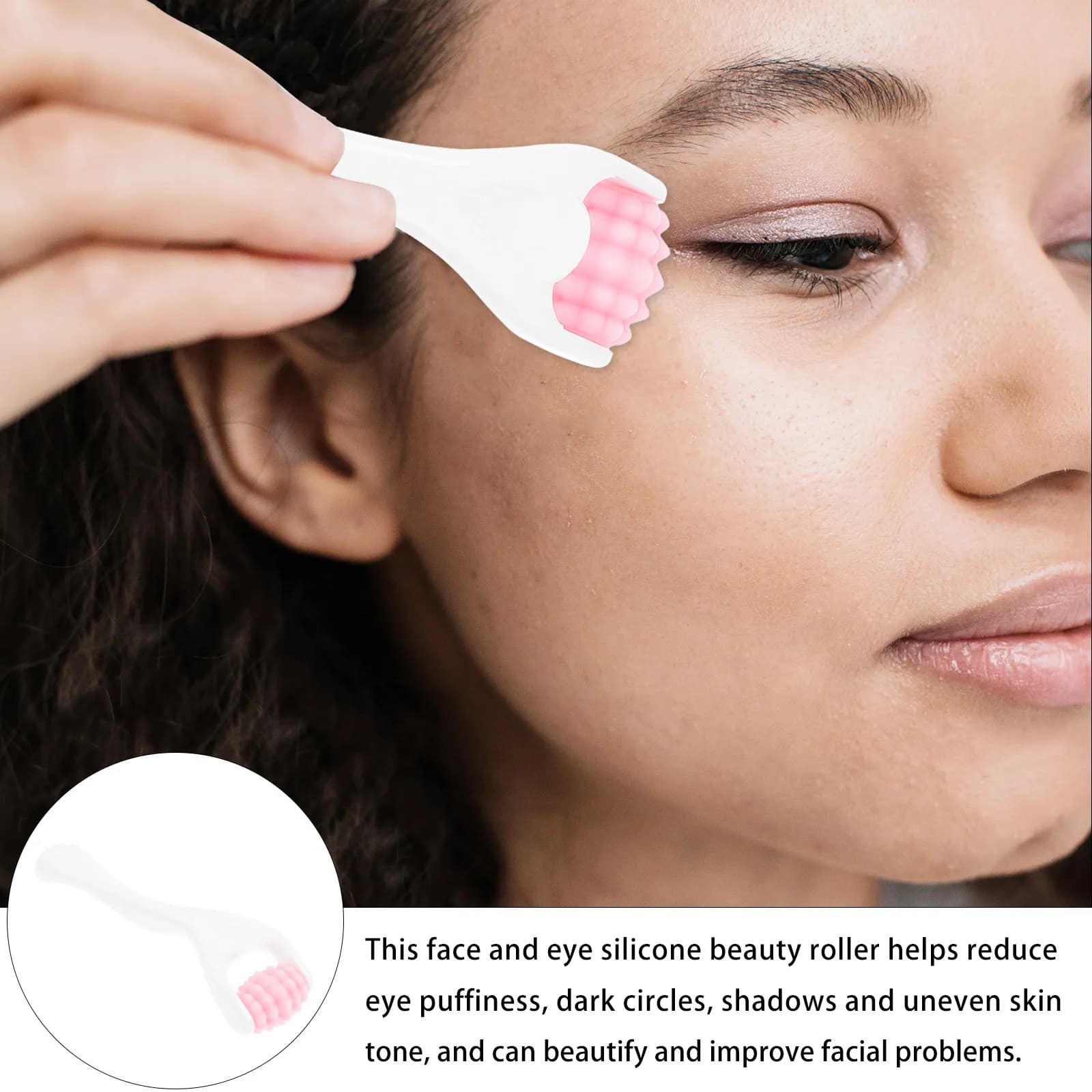 Rouleau de massage facial ergonomique et durable pour les yeux et le visage