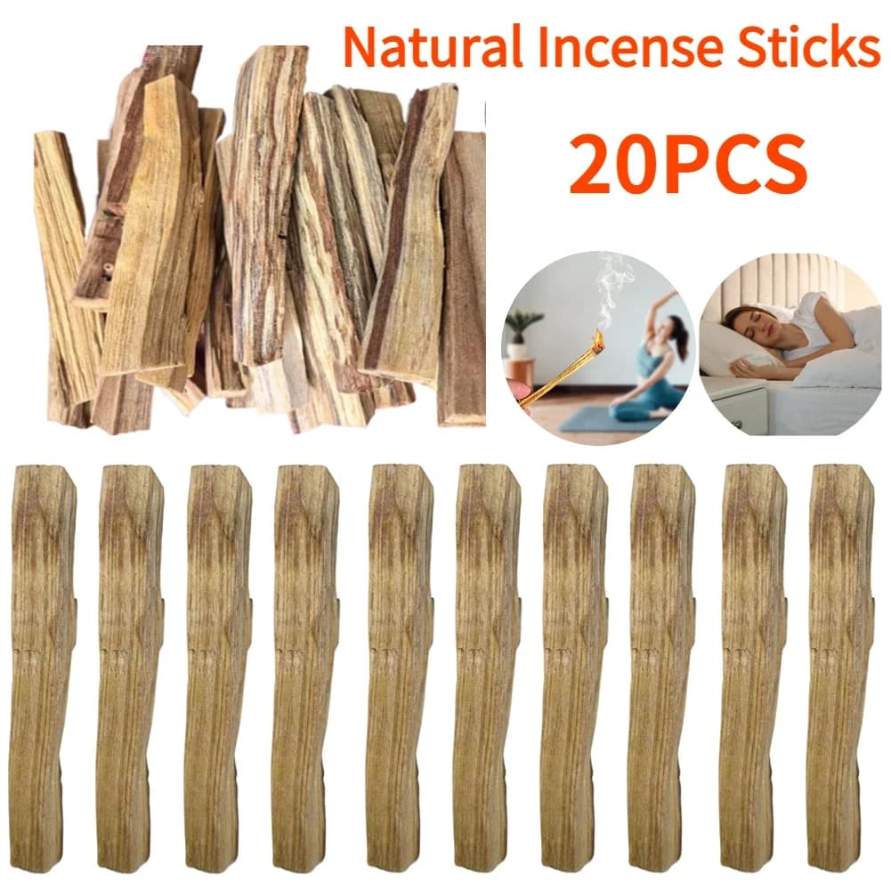 Palo Santo-Bâtonnets d'encens naturels, odeur à haute teneur en huile, vieux matériaux, application longue durée, yoga, bouddha, aromathérapie à la maison