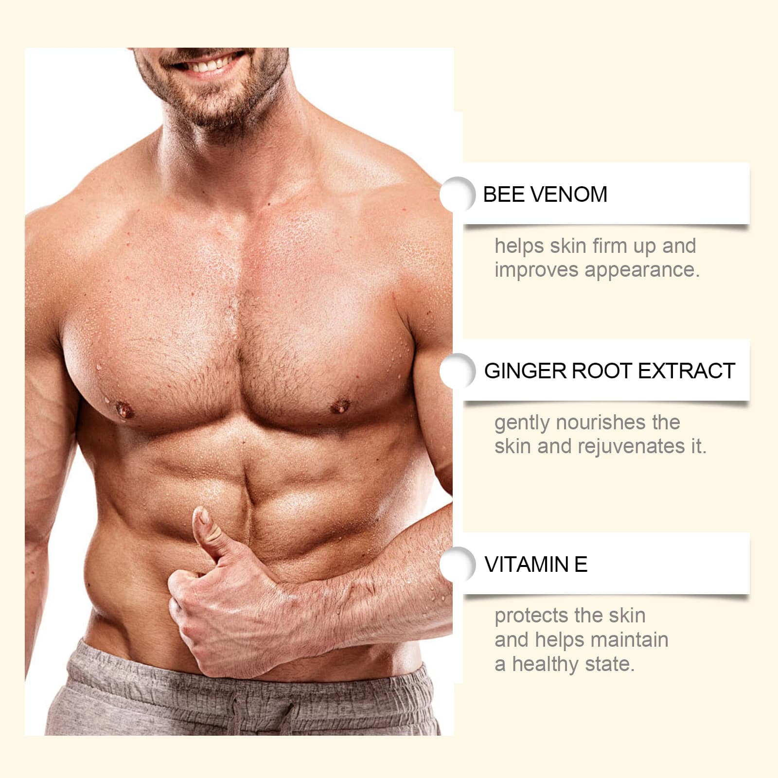Ximonth homme huile raffermissante pour la poitrine gynécologie serrage supprimer l'excès de graisse renforcer les Muscles de la poitrine augmenter l'élasticité huile de Massage