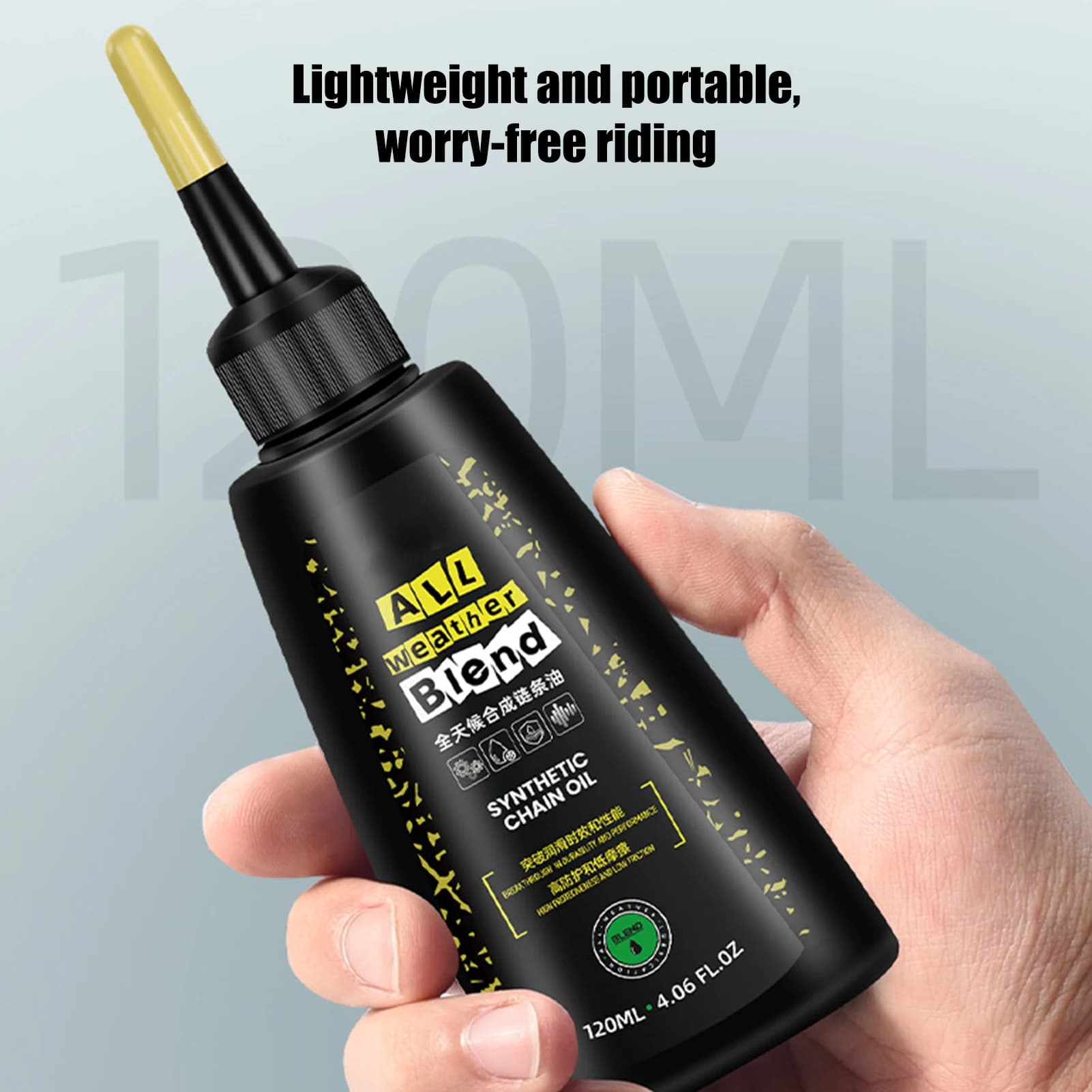 Huile synthétique pour chaîne de vélo, 120ml, lubrifiant multi-usage, sec et humide, anti-corrosion et anti-rouille pour vélos