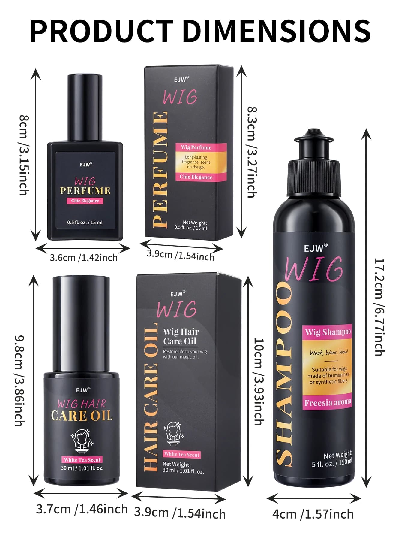 Shampooing pour perruques, Soin capillaire pour perruques, Formule à l'huile de coco pour cheveux secs, Hydrate et lisse, Anti-frisottis, Facilite le peignage, Prolonge la durée de vie des perruques