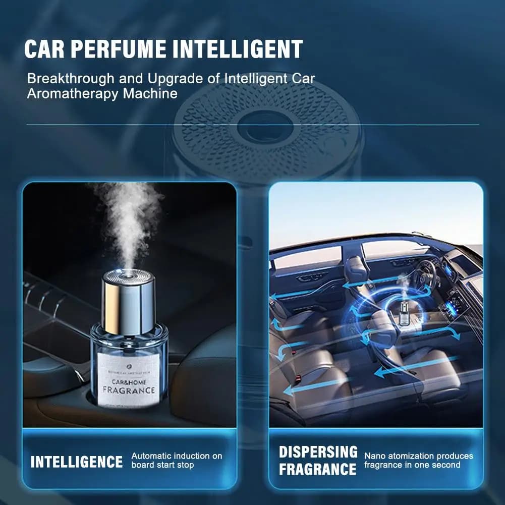 Diffuseur d'huiles essentielles monté sur voiture, vaporisateur de parfum, humidificateur intelligent, grande capacité