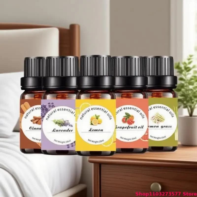 Top 10ml encens lavande sauge Rose huiles essentielles pur naturel pour diffuseur humidificateur aromathérapie jasmin vanille arôme huile