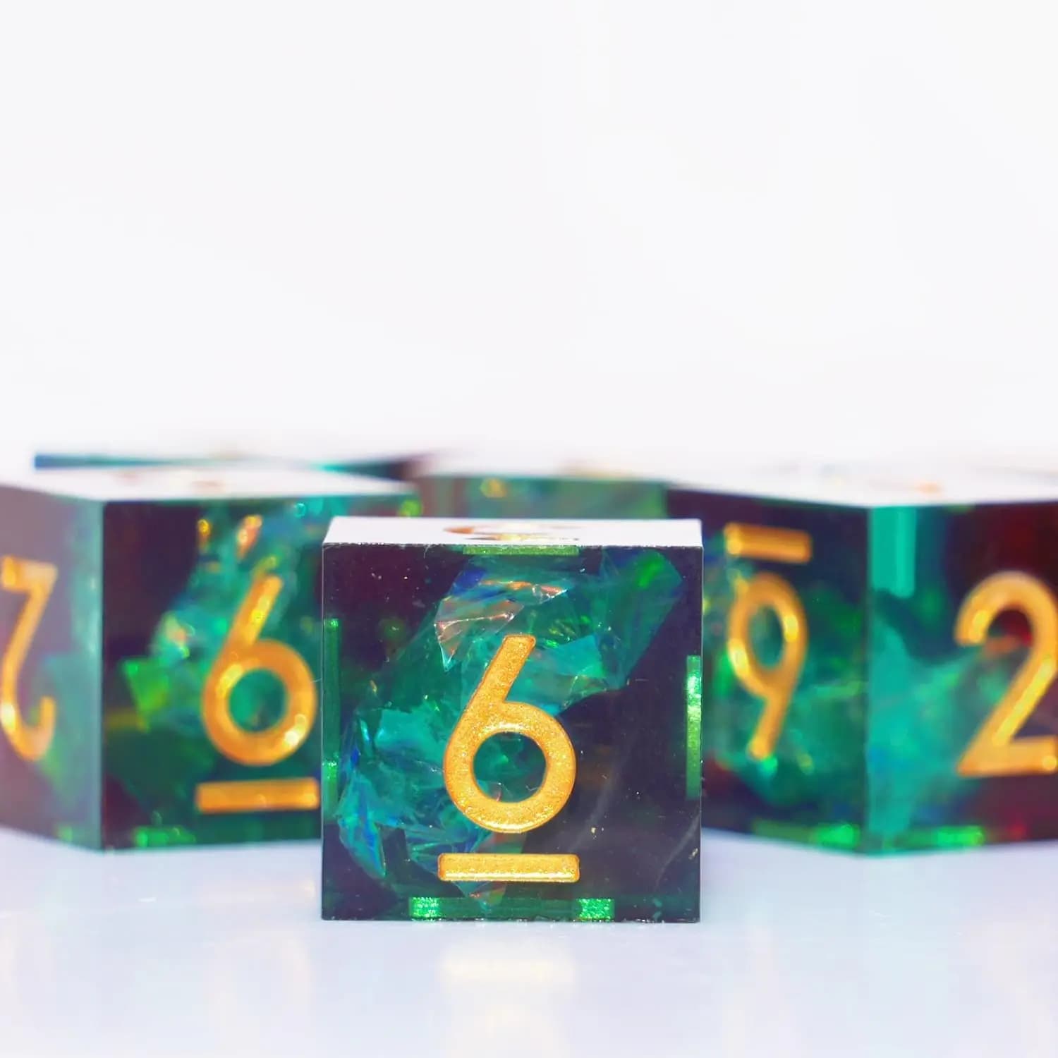 Dés en résine D6, jeu de Table polyédrique