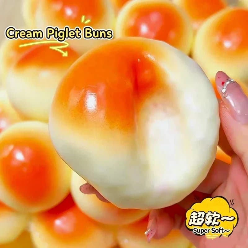 Mini-pain croustillant au miel fait main, boule à presser réaliste, pain de boulangerie croustillant, sensation ASMR, anti-stress pour adultes