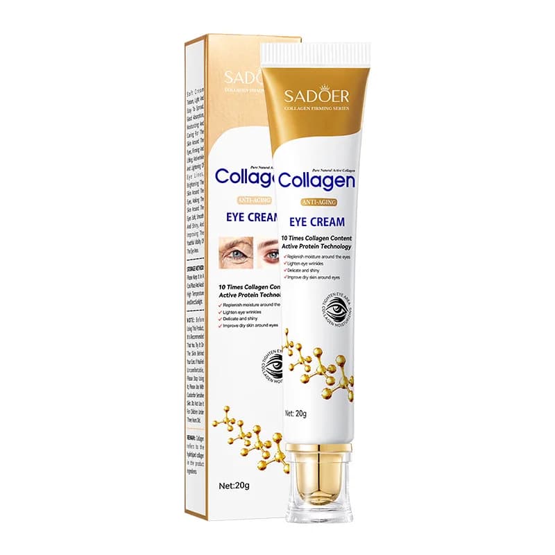 SADOER collagène crème pour les yeux soin Anti cernes sacs pour les yeux raffermissant hydratant soin de la peau crème pour les yeux soin de la peau pour les yeux
