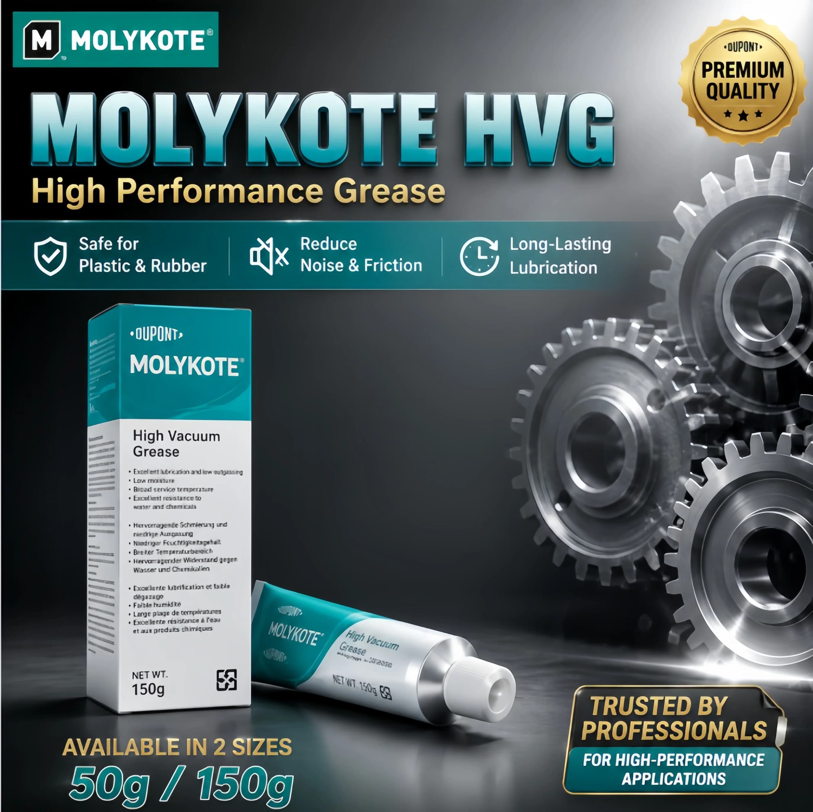 Graisse silicone Molykote HVG 150g