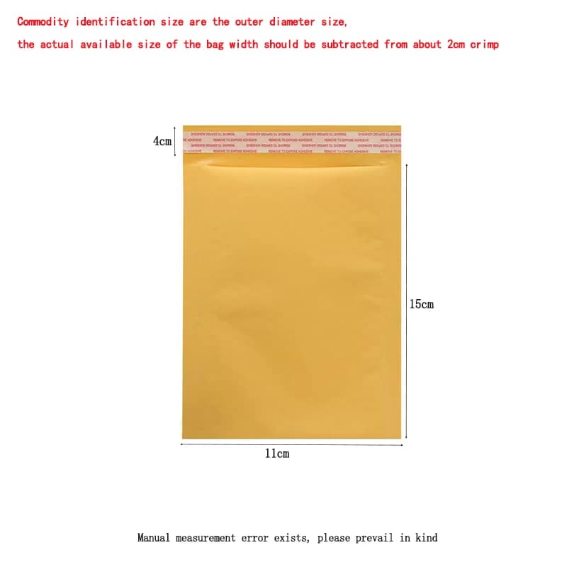 Sacs d'expédition adhésifs auto-scellants à bulles Kraft, enveloppes rembourrées à rembourrage pour l'expédition, l'expédition et l'emballage
