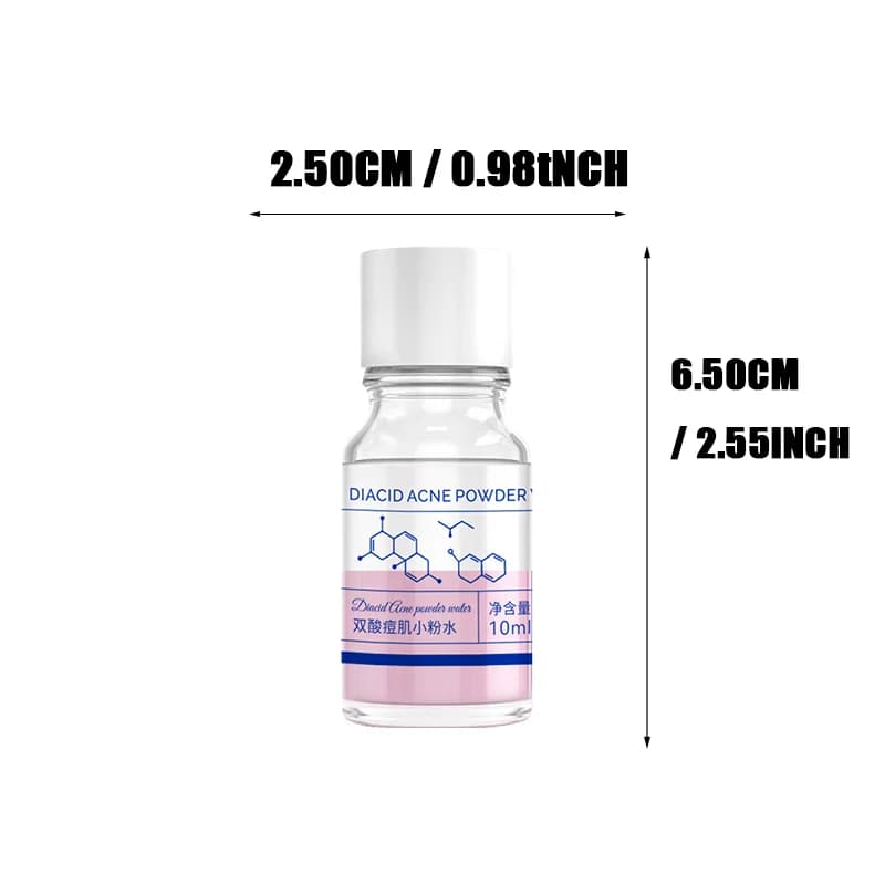 Essence d'acné concentrée d'acide salicylique rose de 10 ml - contenant d'acide salicylique, d'acide lactose, de calamine, d'acide double soin double, s
