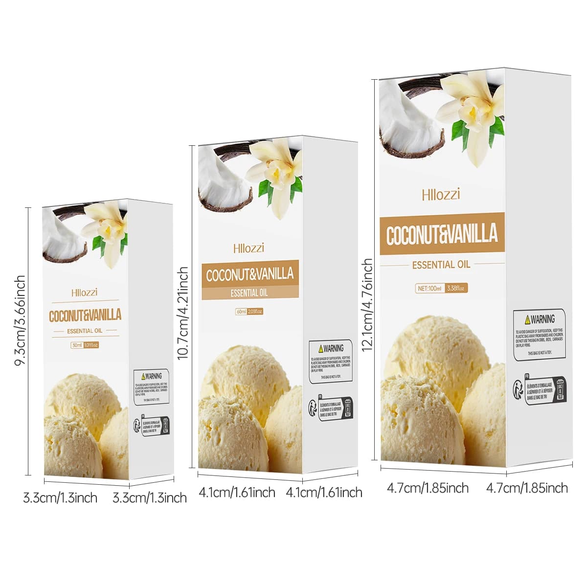 Huile essentielle de noix de coco et de vanille