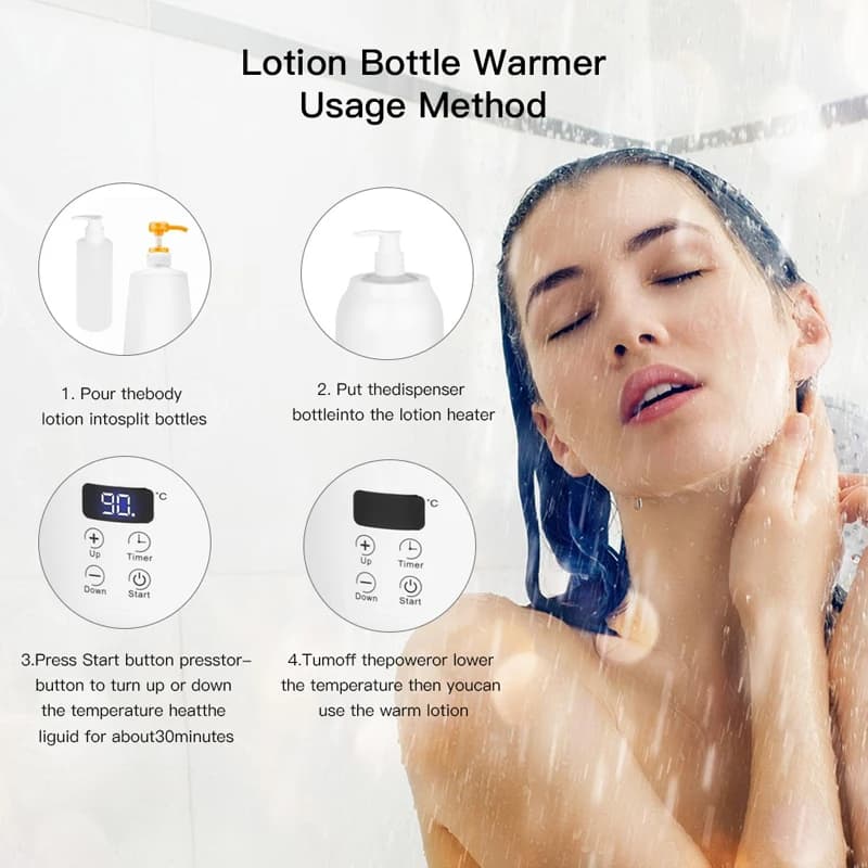 Nouveau chauffe-huile essentielle affichage LED réglage de la température chauffe-bouteille d'huile de Massage unique chauffe-huile de Massage