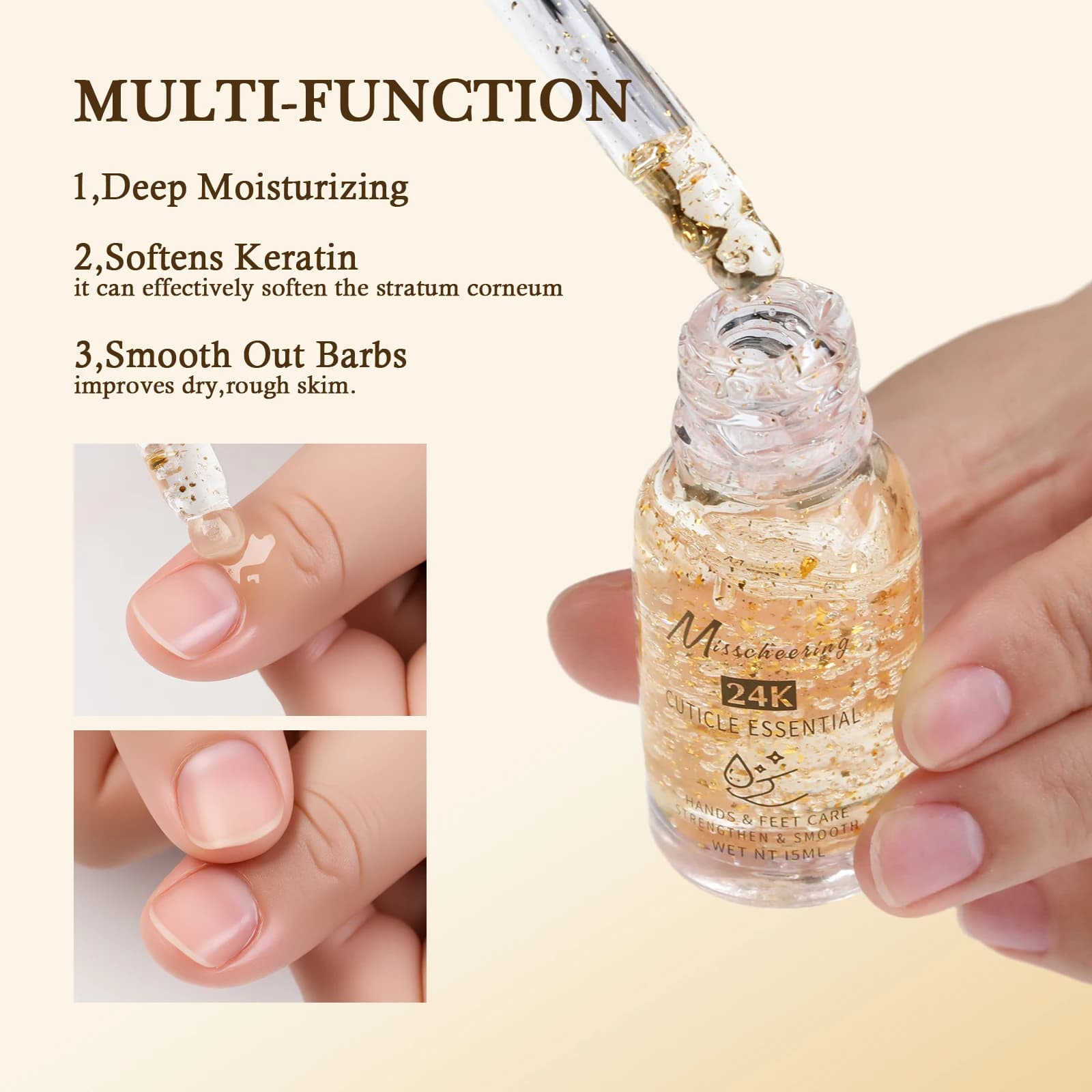 Huile nutritive pour cuticules d'ongles