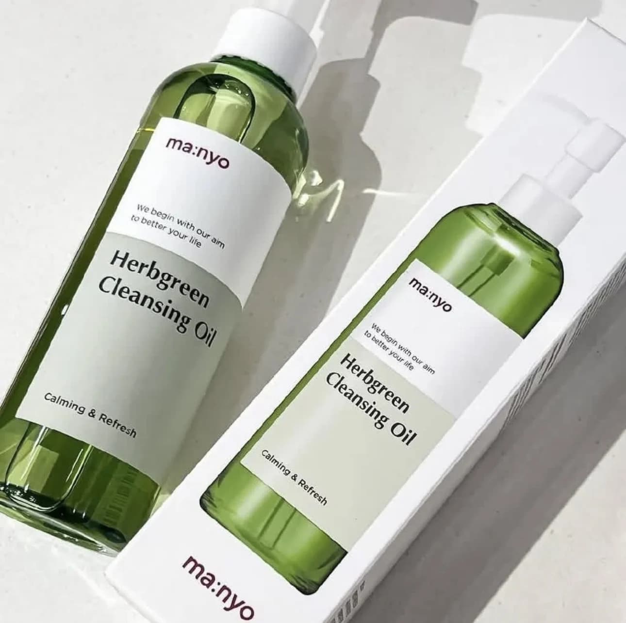 Huile nettoyante en profondeur par Ma:nyo dissout efficacement les impuretés le maquillage des Pores réduit les points noirs huile démaquillante douce et puissante