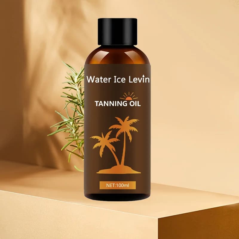 Huile de bronzage hydratante avec acide hyaluronique et collagène pour une peau lisse, élastique, non grasse, pour un usage quotidien, tous types de peau.