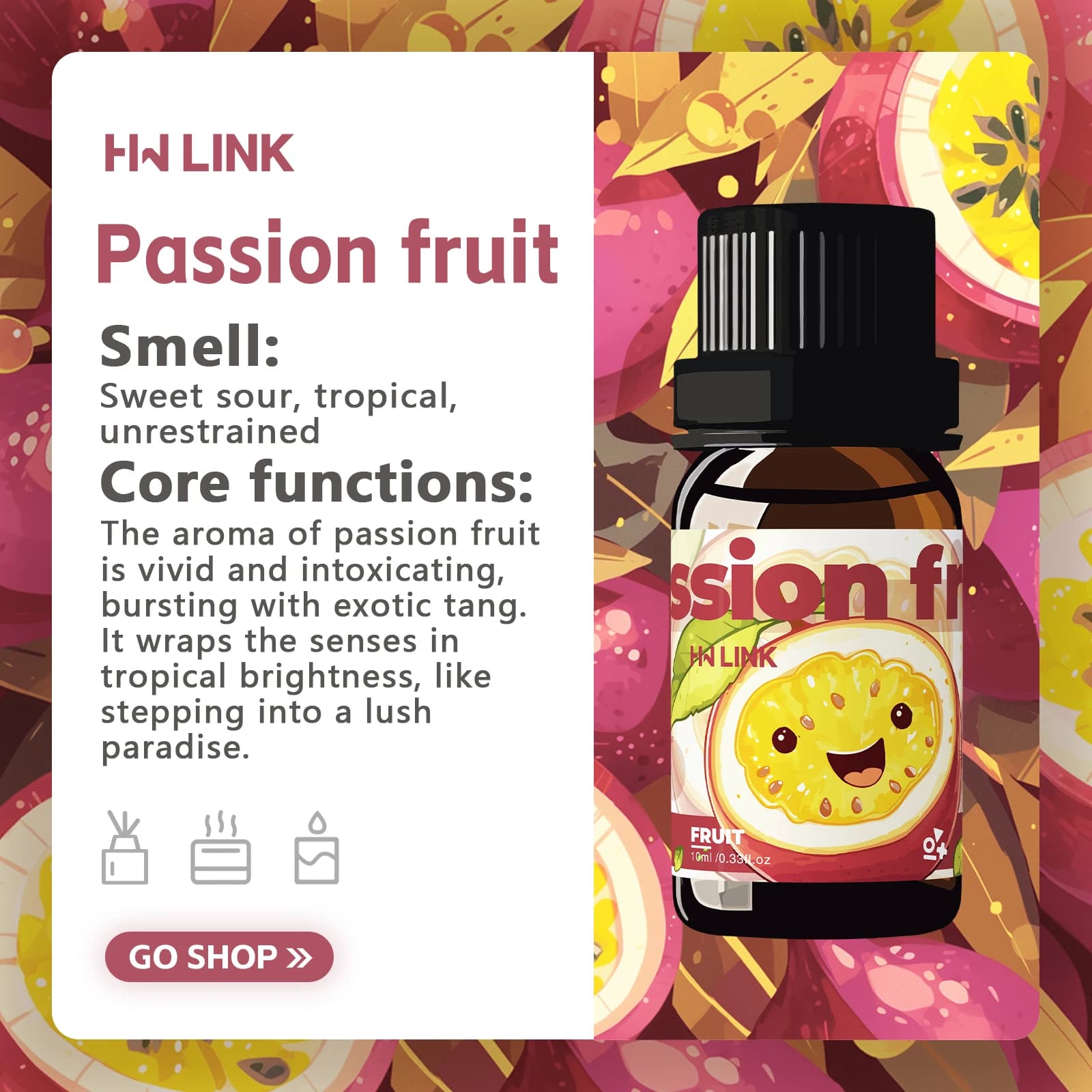 Huile essentielle de Passion Fruit 10ml