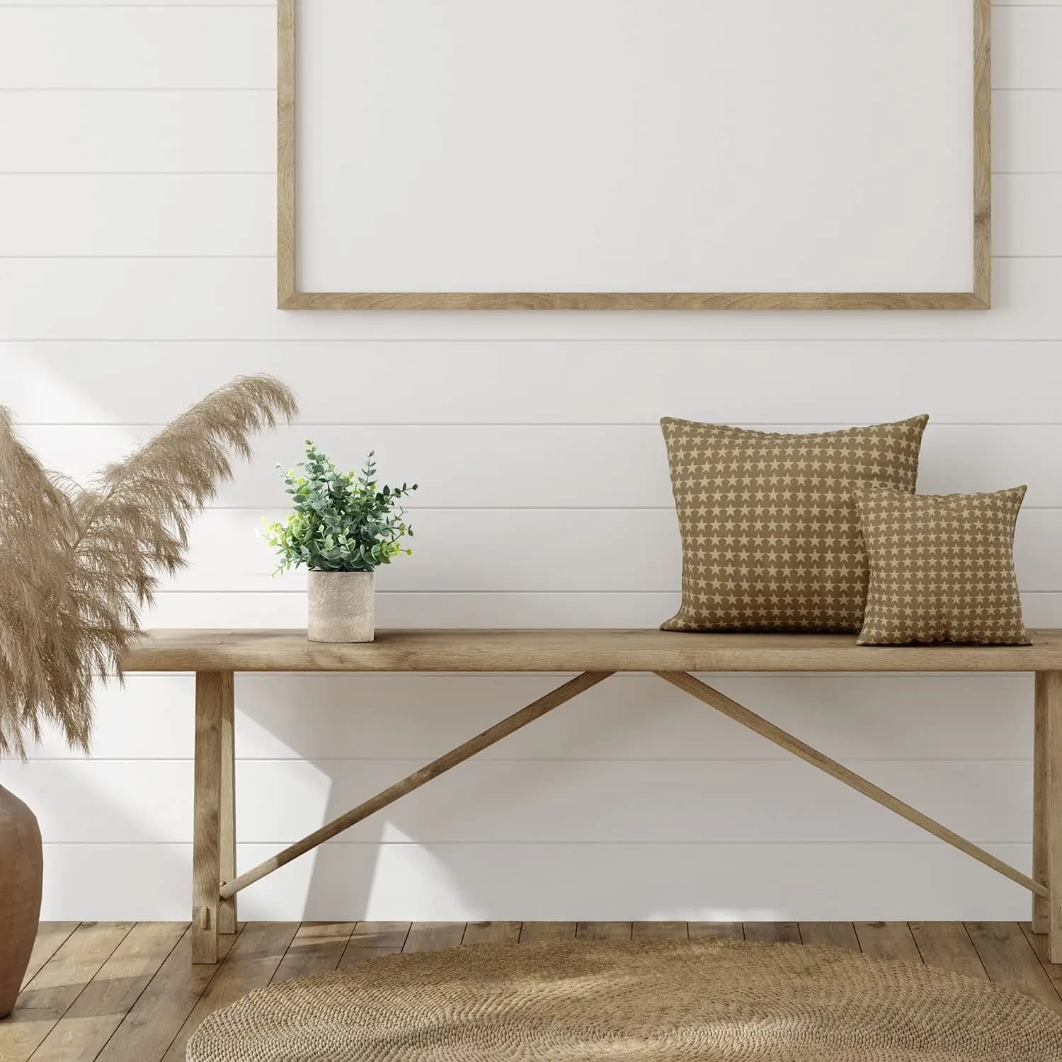 Paquet de 2 petites fausses plantes d'eucalyptus
