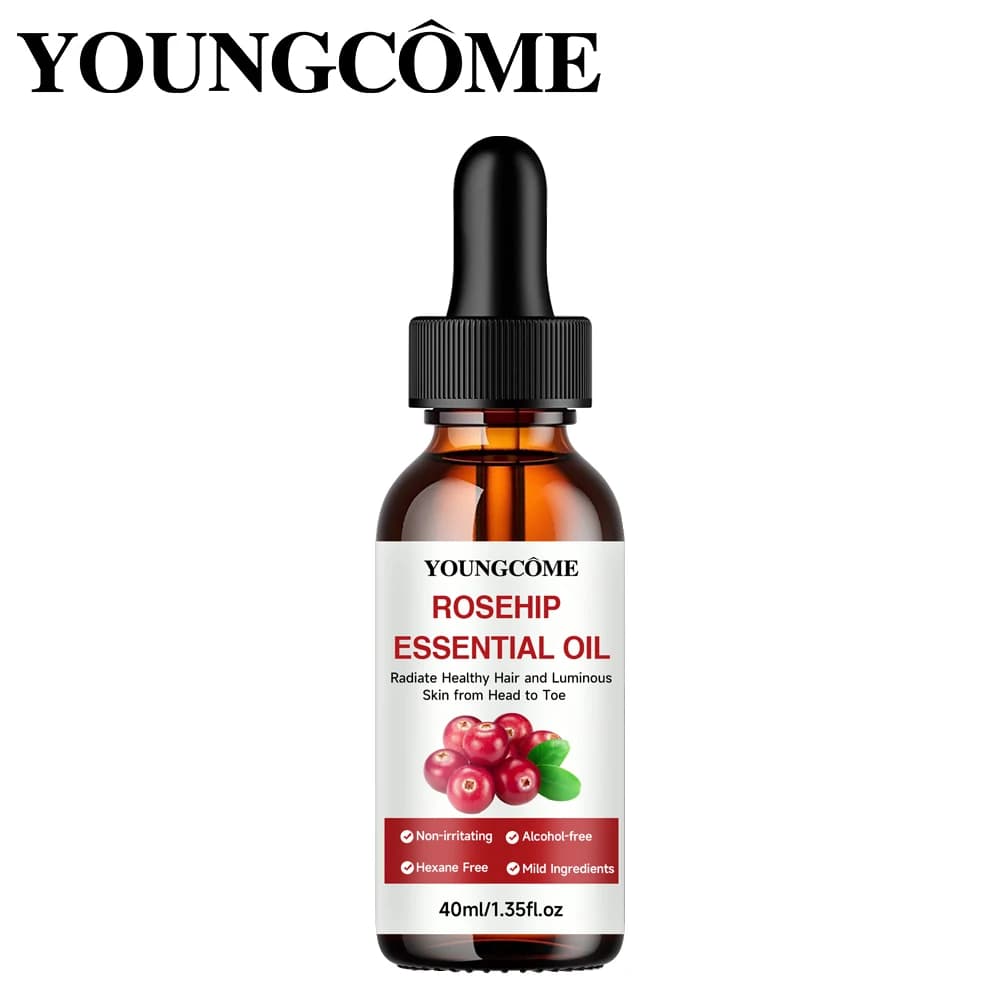 Huile essentielle de rose musquée Pure, estompe les ridules, Lifting, raffermissant, réparation, hydratant, blanchissant, nourrissant, huile de soin pour cheveux et visage