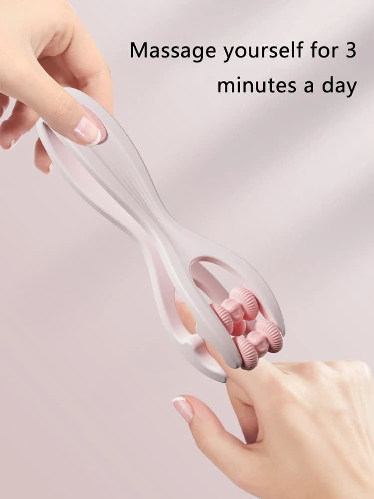 Masseur de doigts conception de rouleau à double rangée utilisation facile soulager la Fatigue des doigts favoriser la Circulation sanguine masseur de doigt à rouleau Portable