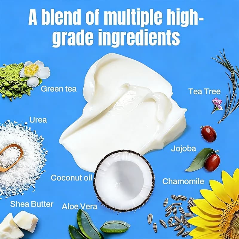 Crème pour les mains et les pieds à l'urée et à l'acide salicylique - Formule naturelle, hydratante pour les peaux extrêmement sèches et rugueuses