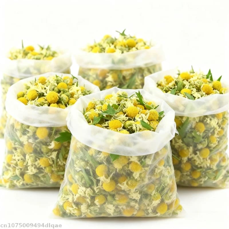 Fleurs séchées de camomille de qualité 100%, pour savon parfumé, bougie de mariage, mélange décoratif de matériaux de fleurs, fabrication de Sachets, remplissage d'oreiller