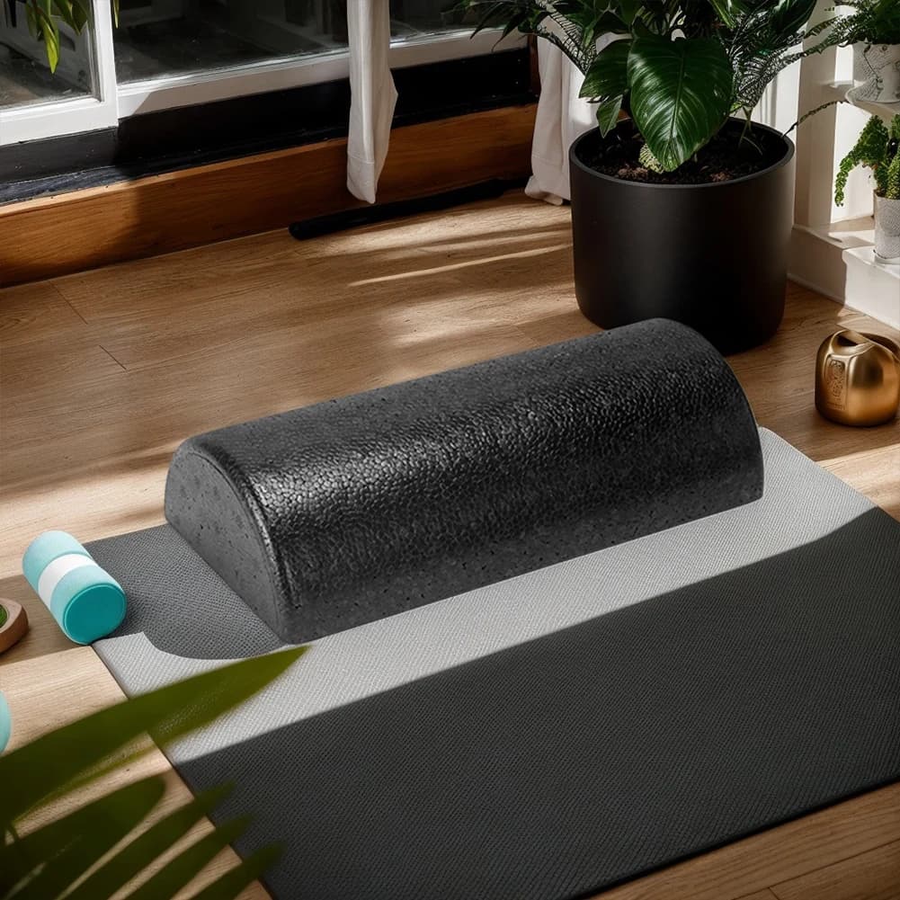 Rouleau de yoga demi-rond