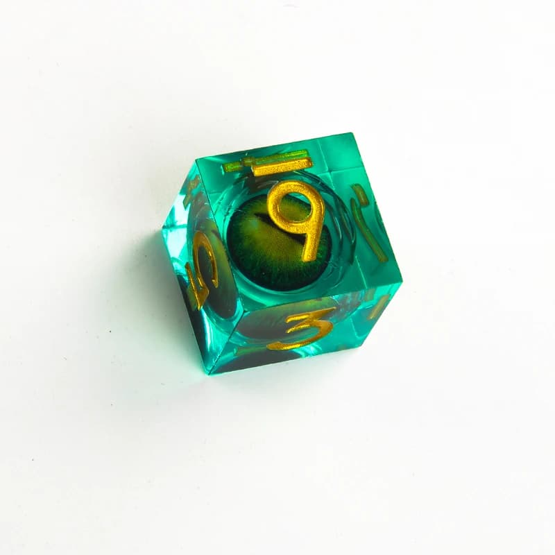 Jeu de dés D & D à noyau liquide DND